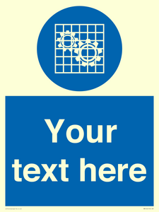 Custom Machine Guards Required Sign